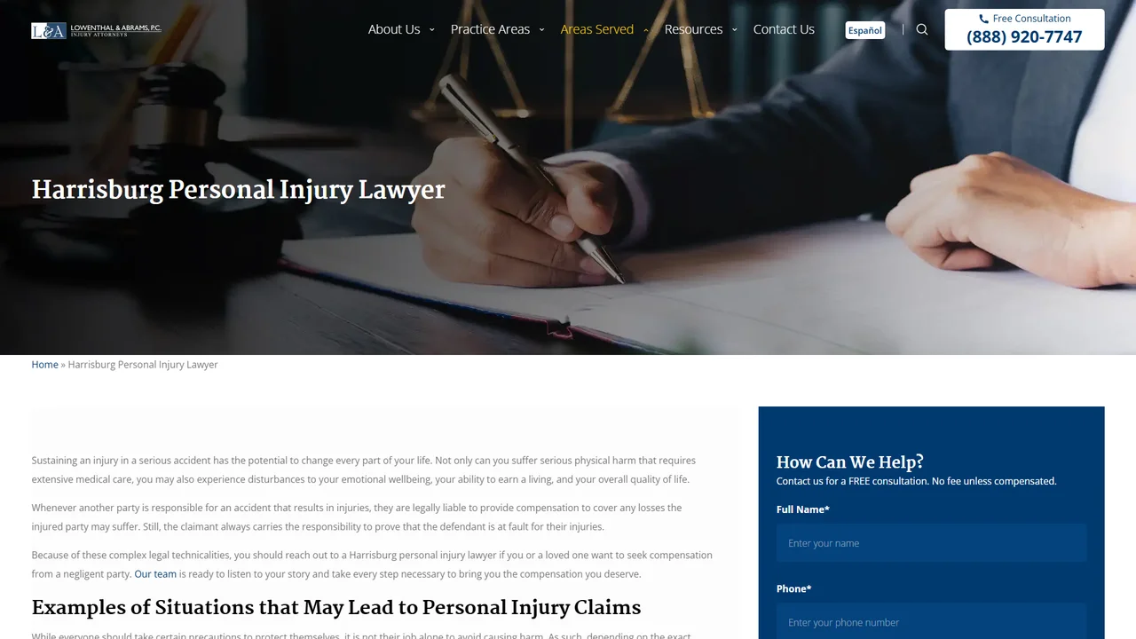 Lowenthal & Abrams, Injury Attorneys - Harrisburg, PA office in Harrisburg, Pennsylvania