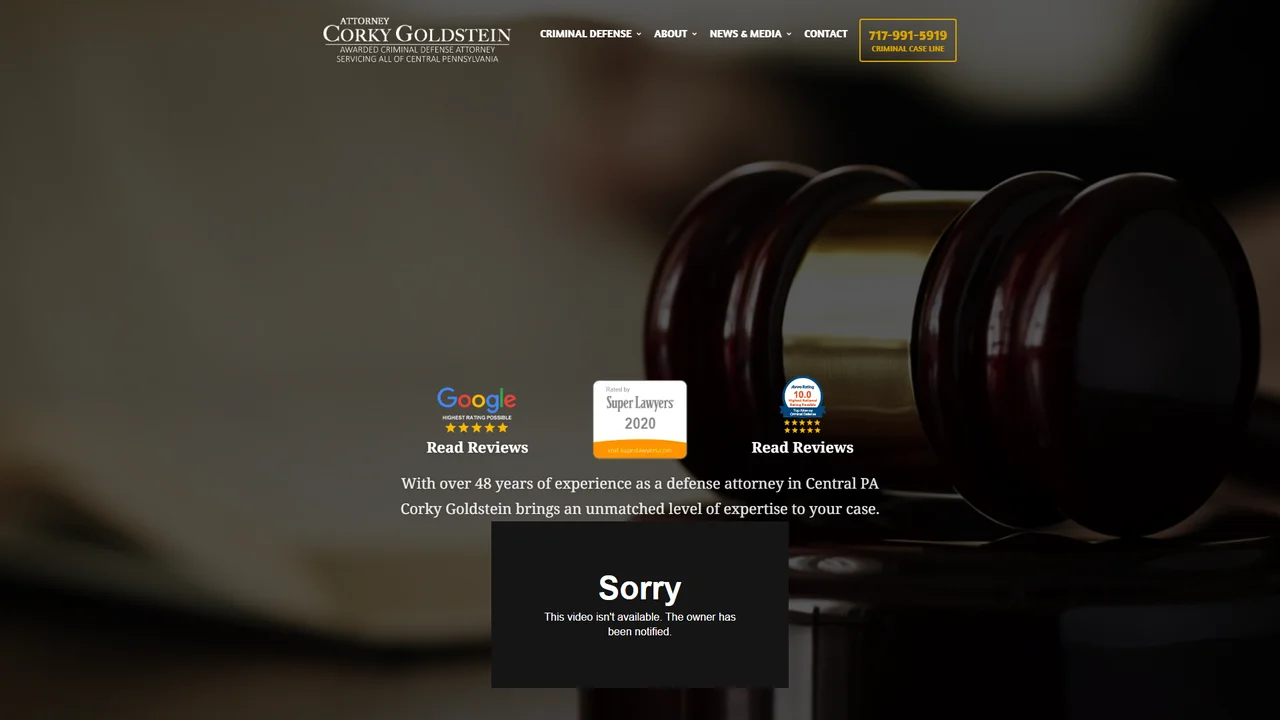 Attorney Corky Goldstein - Harrisburg, PA office in Harrisburg, Pennsylvania