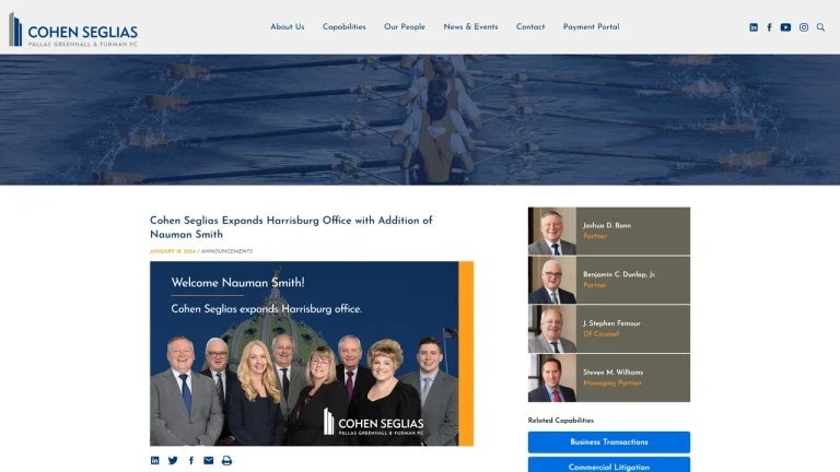 Nauman, Smith, Shissler & Hall, LLP - Harrisburg, PA - Attorney in Harrisburg
