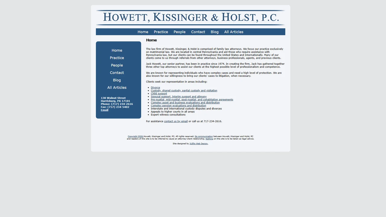 Howett Kissinger & Holst PC - Harrisburg, PA office in Harrisburg, Pennsylvania