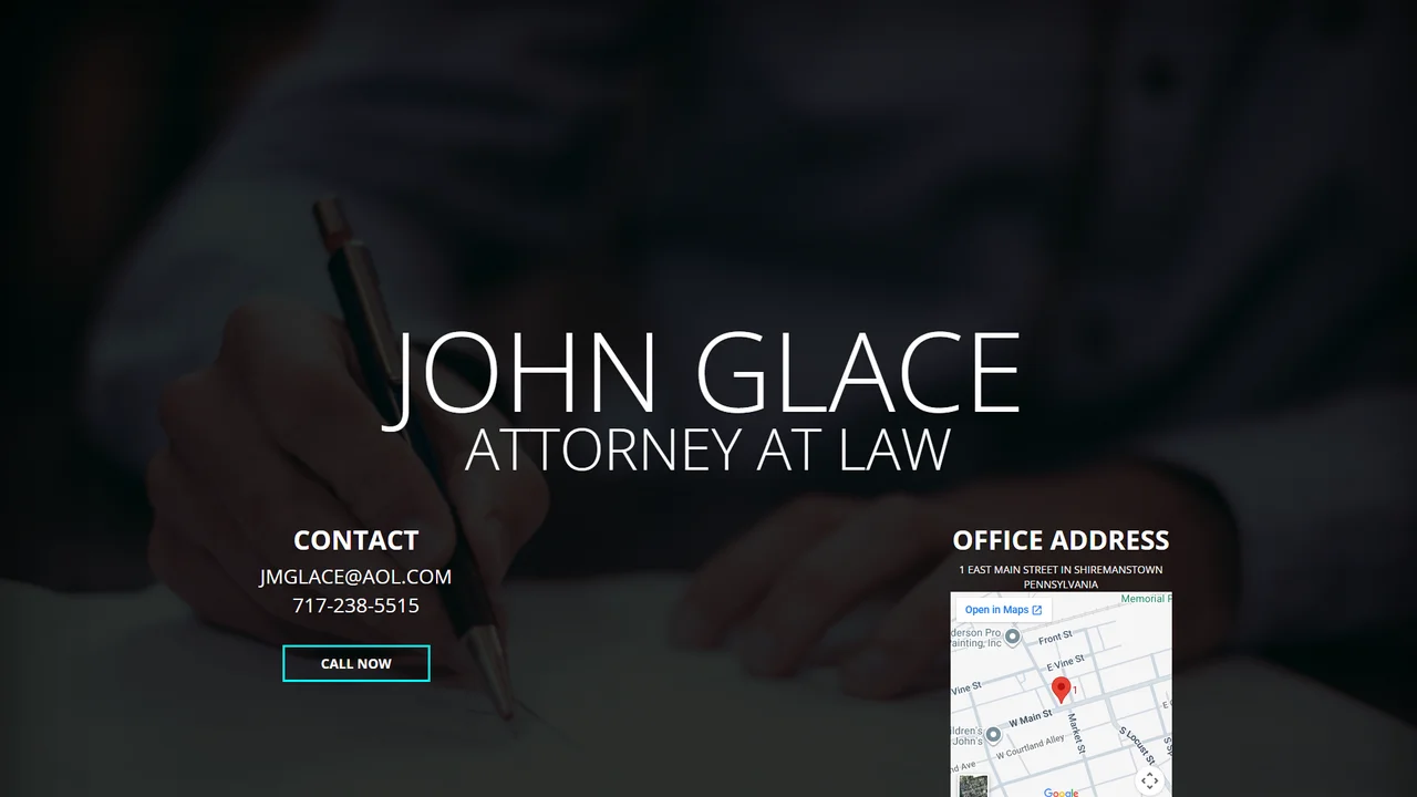 John M. Glace, Attorney at Law office in Harrisburg, Pennsylvania