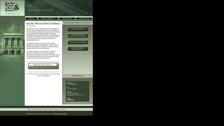 Keefer Wood Allen & Rahal LLP - Harrisburg, PA - Attorney in Harrisburg