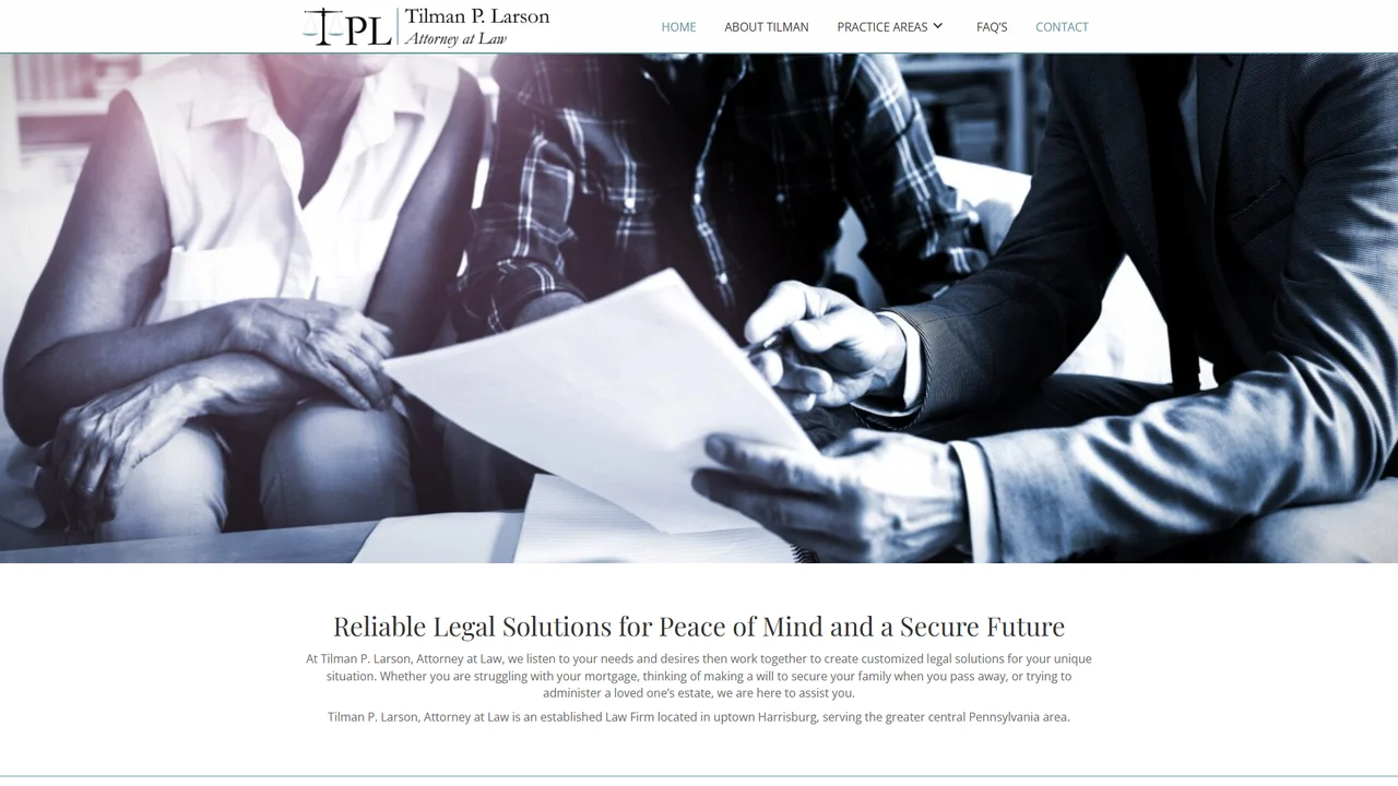 Tilman P. Larson, Attorney at Law - Harrisburg, PA office in Harrisburg, Pennsylvania