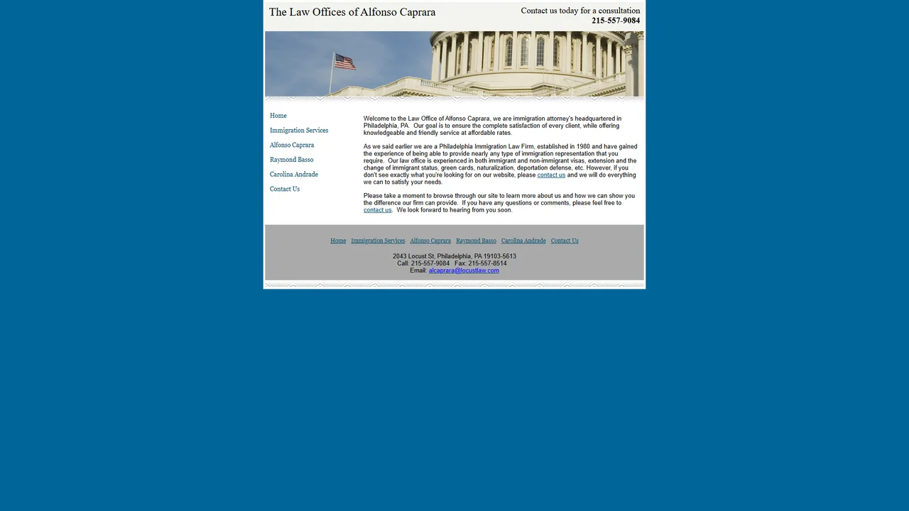 Law Offices of Alfonso Caprara - Philadelphia, PA office in Philadelphia, Pennsylvania