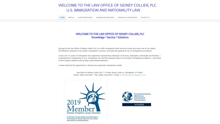 Law Office of Sidney Collier, PLC - Montpelier, VT - Attorney in Montpelier