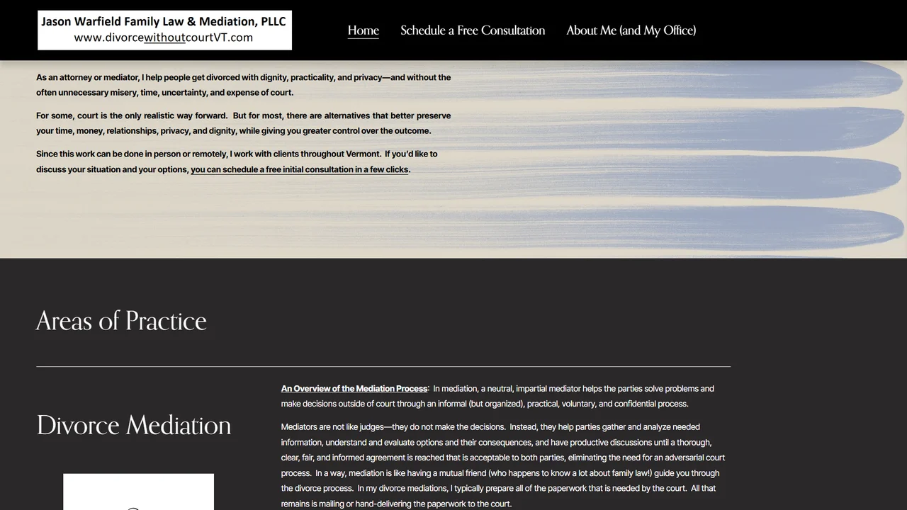Jason Warfield Family Law & Mediation - Montpelier, VT office in Montpelier, Vermont