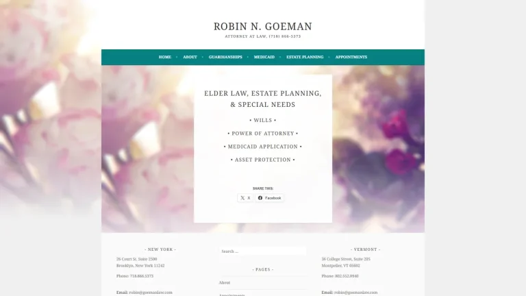 Law Offices of Robin Goeman, PLLC - Montpelier, VT - Attorney in Montpelier