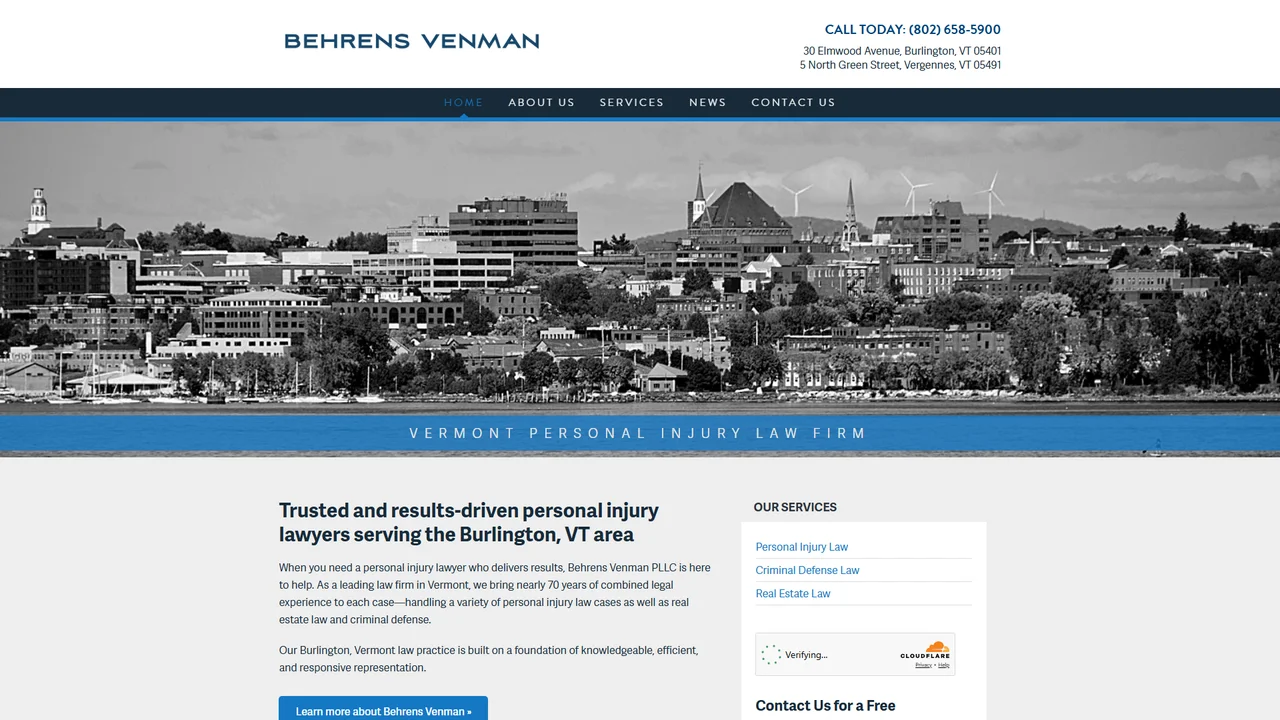 Behrens Venman, PLLC - Burlington, VT office in Burlington, Vermont