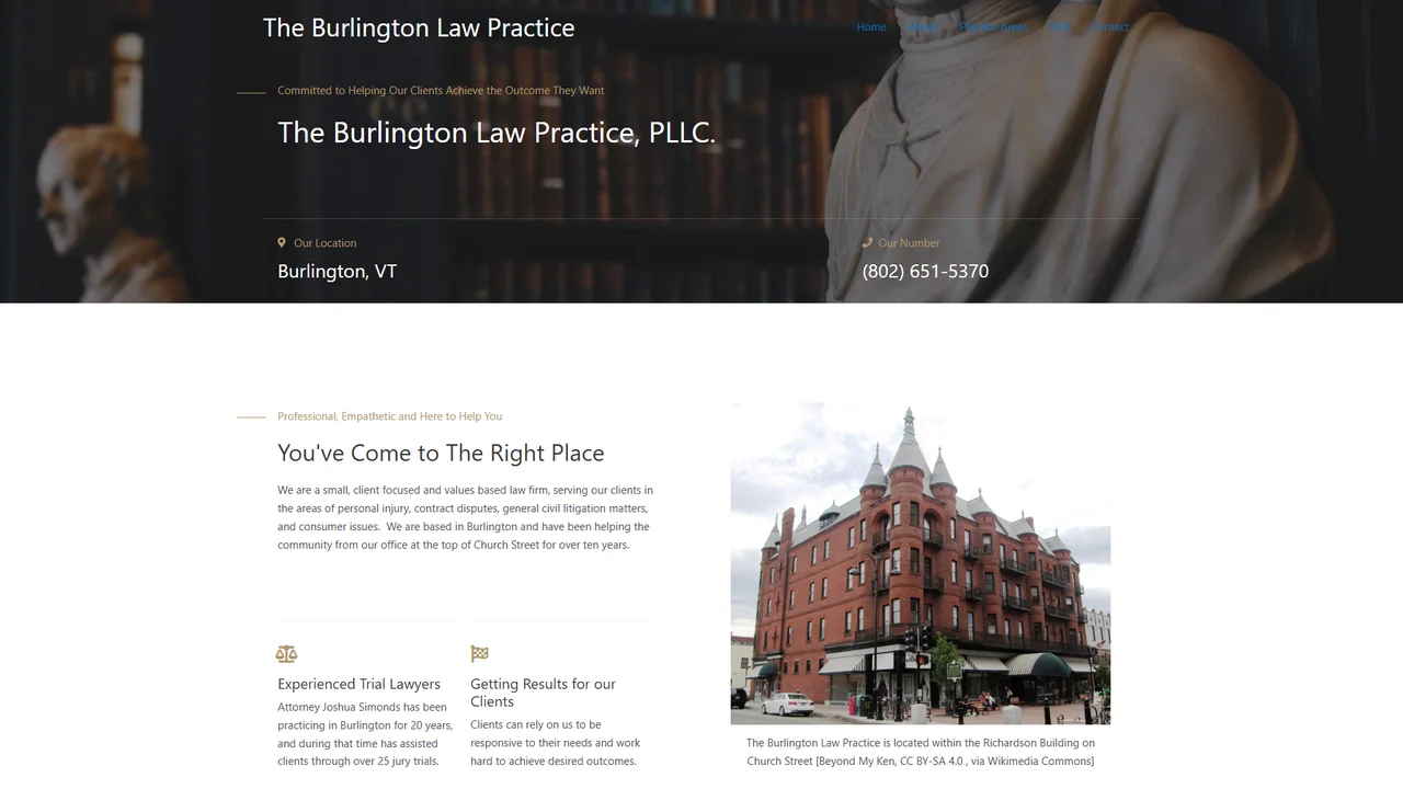The Burlington Law Practice, PLLC - Burlington, VT office in Burlington, Vermont