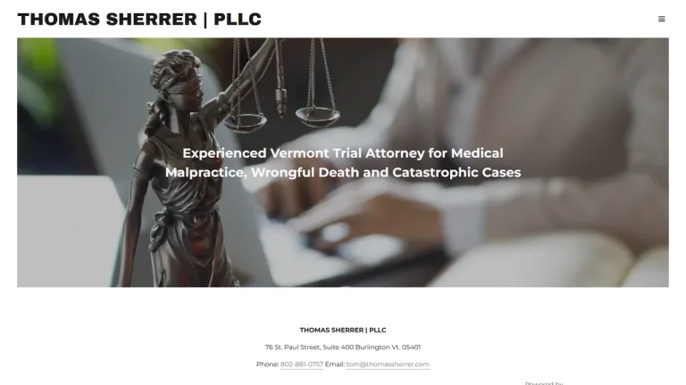 THOMAS SHERRER l PLLC - Burlington, VT - Attorney in Burlington