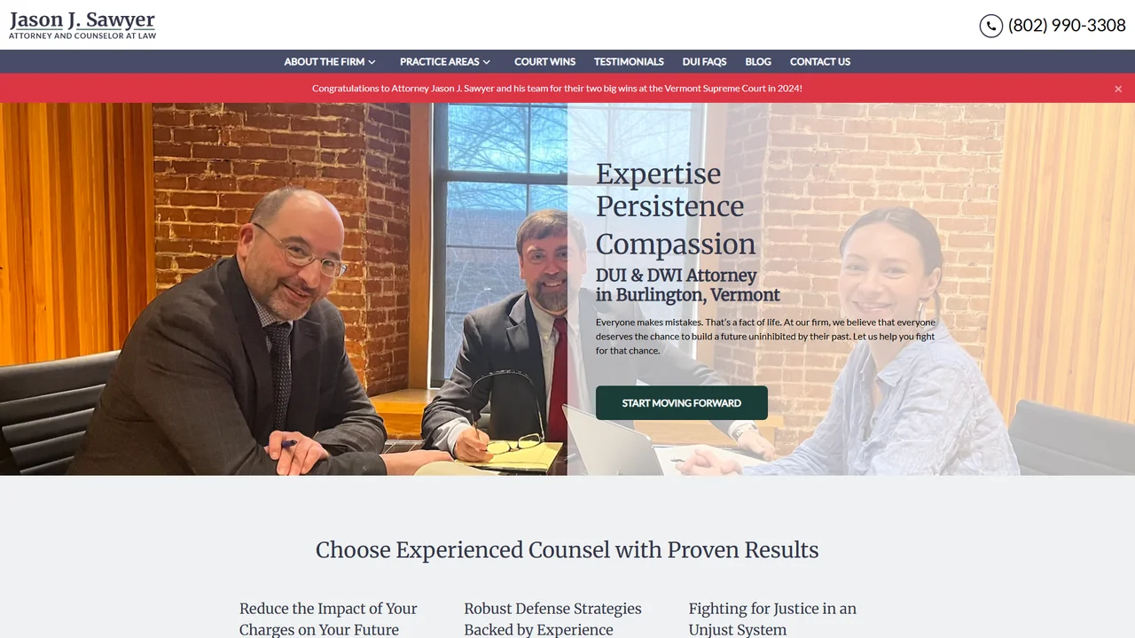Jason J. Sawyer, Attorney and Counselor at Law - Burlington, VT office in Burlington, Vermont
