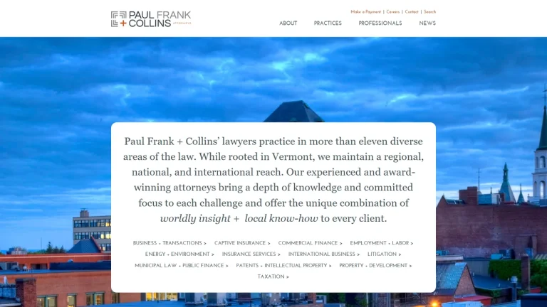 Paul Frank + Collins P.C. - Burlington, VT - Attorney in Burlington