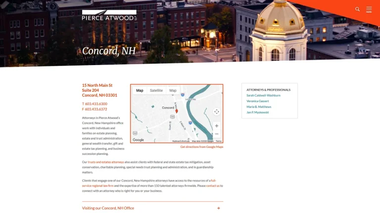 Pierce Atwood LLP - Concord, NH - Attorney in Concord