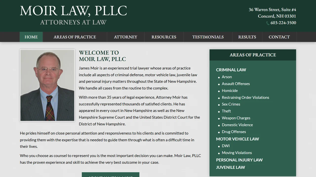 Moir Law PLLC - Concord, NH office in Concord, New Hampshire