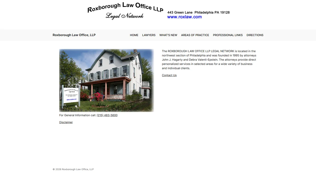 Roxborough Law Offices - Philadelphia, PA office in Philadelphia, Pennsylvania