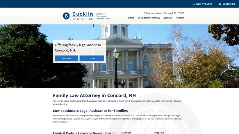 Bucklin Law Office, PLLC - Concord, NH - Attorney in Concord