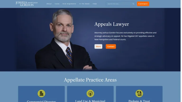 Joshua Gordon, Appellate Attorney - Concord, NH - Attorney in Concord