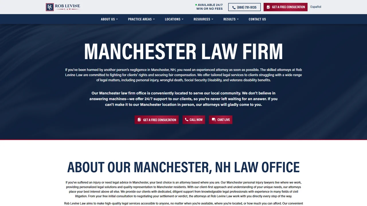 Rob Levine Law–Personal Injury Lawyers - Manchester, NH office in Manchester, New Hampshire