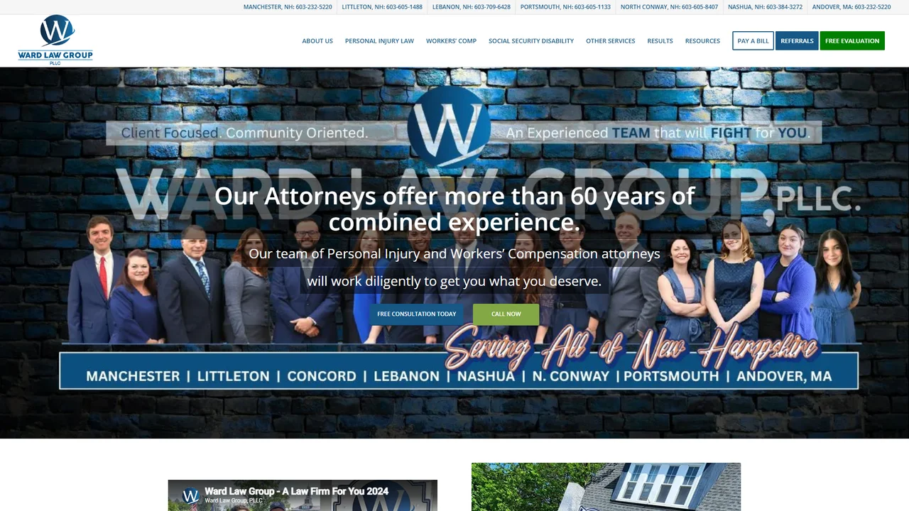 Ward Law Group, PLLC - Manchester, NH office in Manchester, New Hampshire