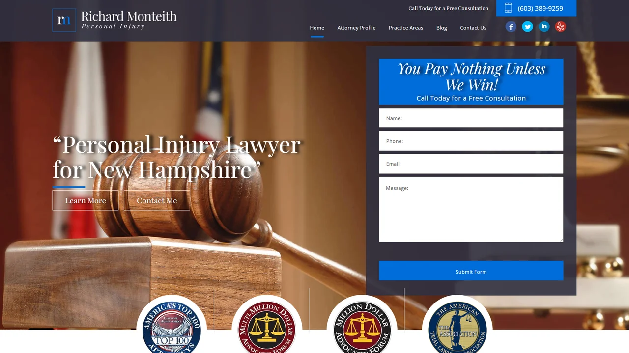Attorney Richard Monteith - Manchester, NH office in Manchester, New Hampshire