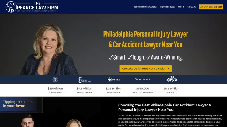 The Pearce Law Firm, Personal Injury and Car Accident Lawyers Philadelphia - Attorney in Philadelphia