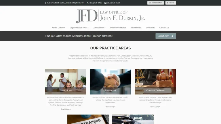 The Law Office of John F. Durkin, Jr. - Manchester, NH - Attorney in Manchester