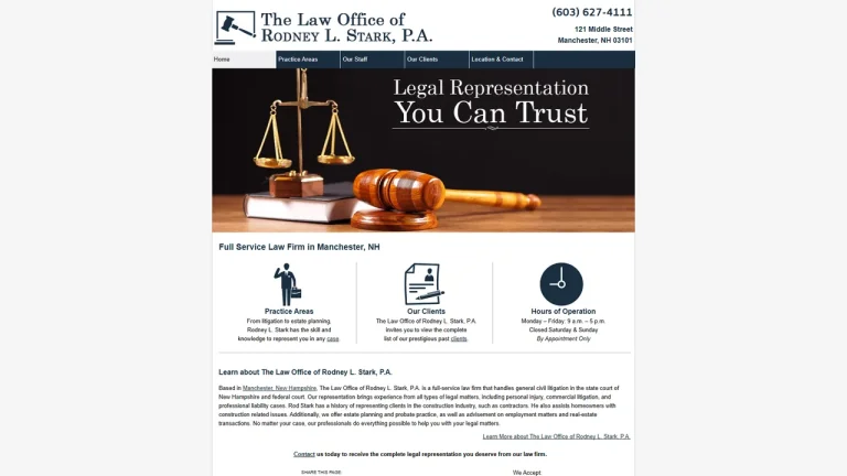 Law Office of Rodney L Stark, PA - Manchester, NH - Attorney in Manchester