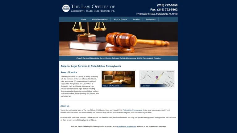 Goldsmith, Hark & Hornak, PC - Philadelphia, PA - Attorney in Philadelphia