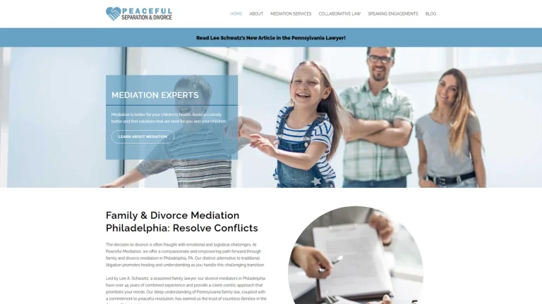 Peaceful Separation and Divorce Mediation - Philadelphia, PA - Attorney in Philadelphia