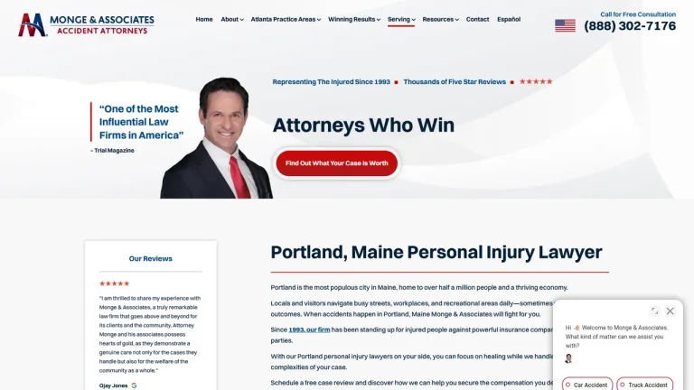 Monge & Associates Injury and Accident Attorneys - Portland, ME - Attorney in Portland
