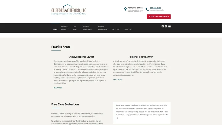 Clifford & Clifford Law Office - Portland, ME - Attorney in Portland