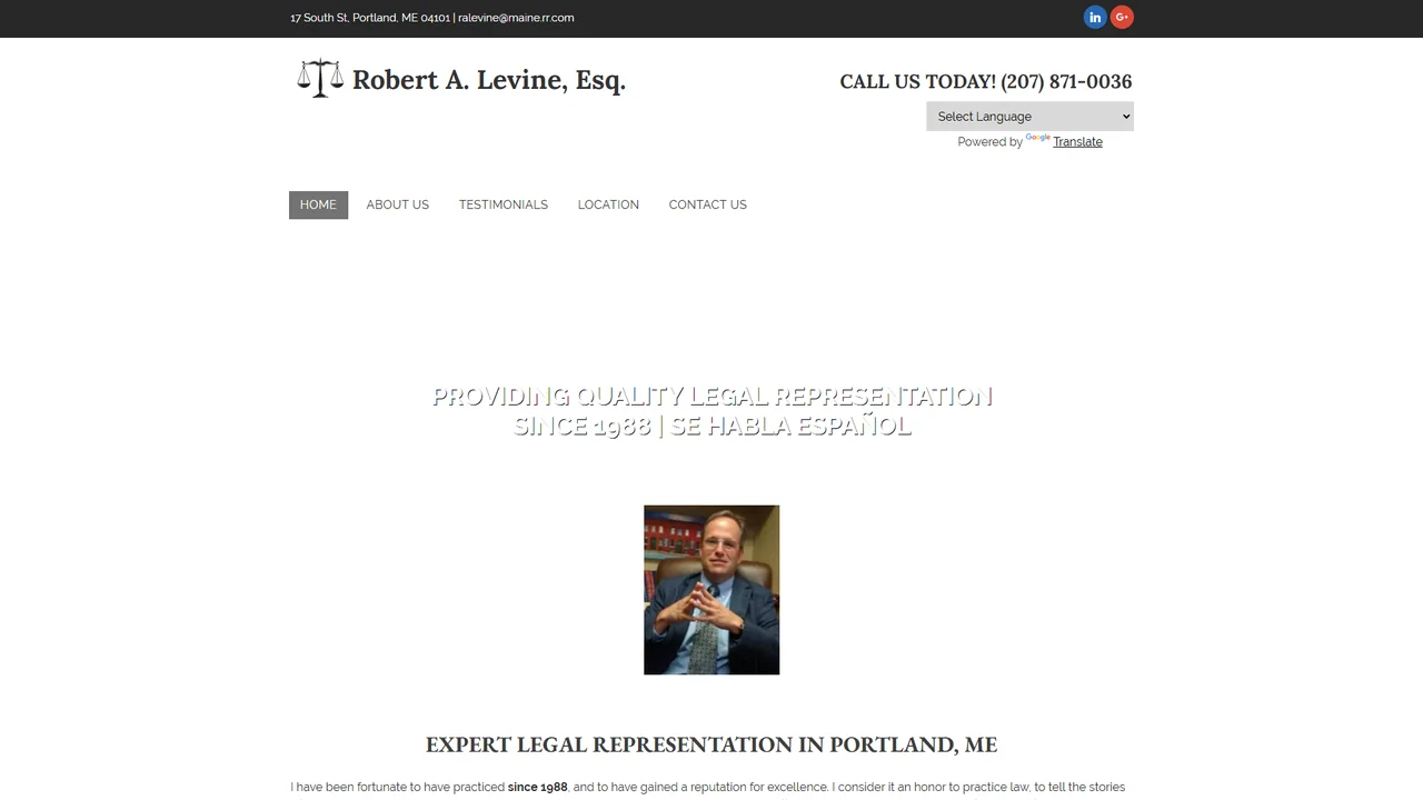 Robert A. Levine, Esq. - Portland, ME office in Portland, Maine