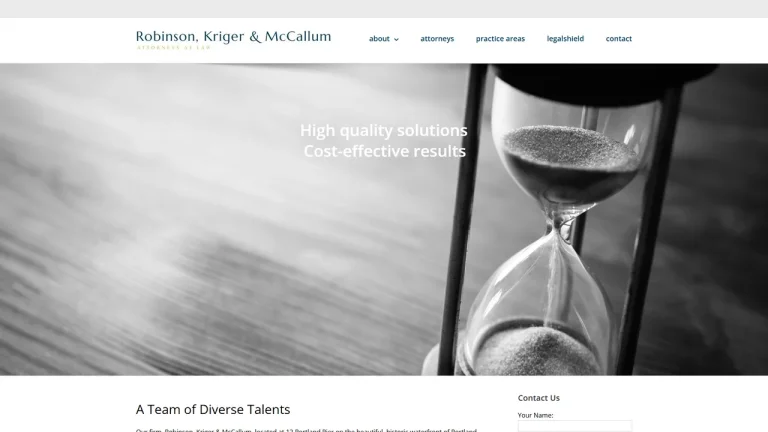 Robinson, Kriger & McCallum Attorneys At Law - Portland, ME - Attorney in Portland