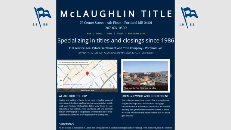 C.H. McLaughlin Title Co. - Portland, ME - Attorney in Portland