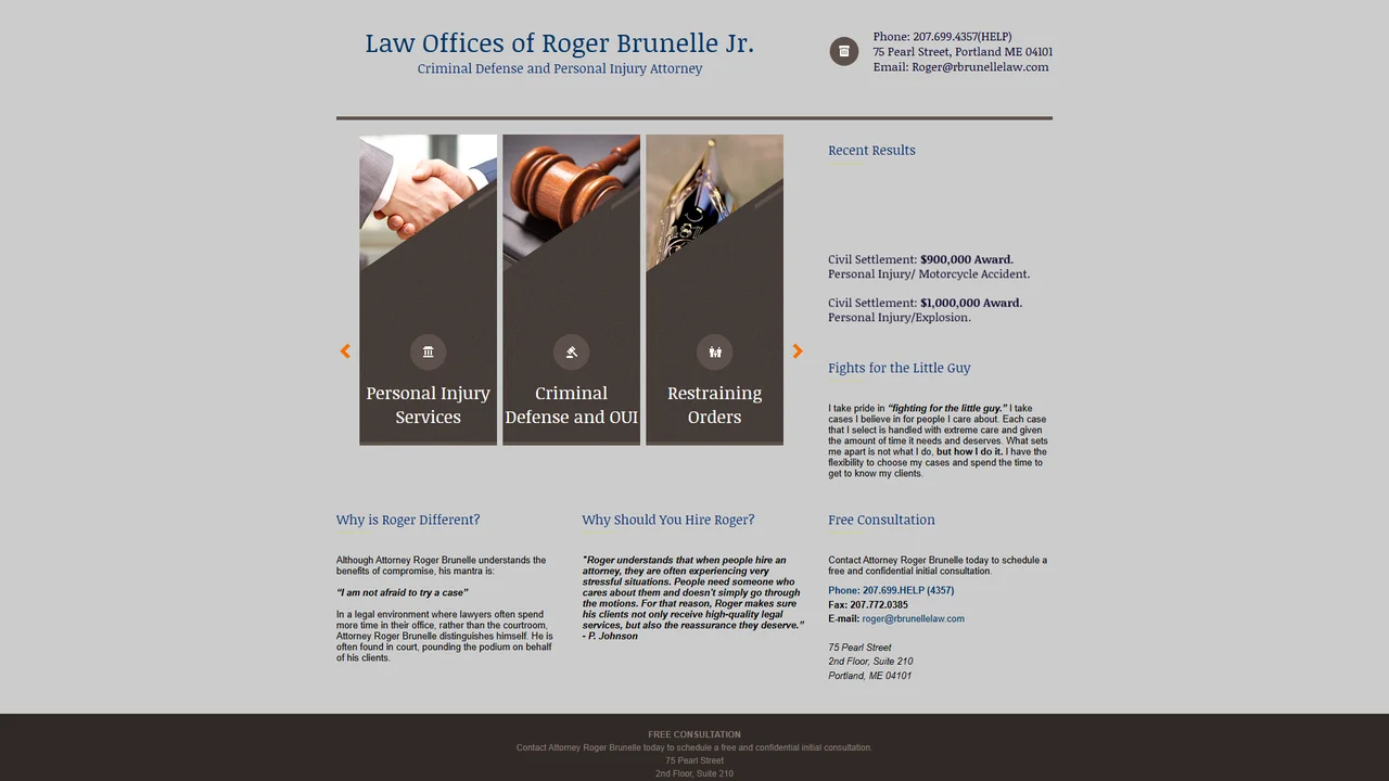 Law Offices of Roger F. Brunelle, Jr. - Portland, ME office in Portland, Maine