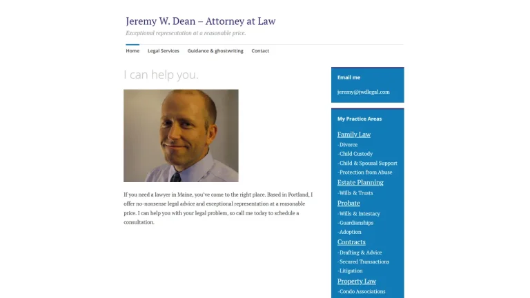 Jeremy W. Dean, Attorney at Law - Portland, ME - Attorney in Portland