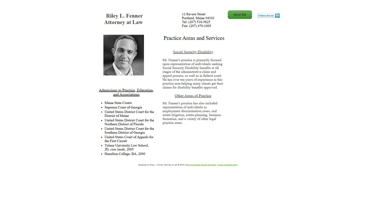 Riley L. Fenner, Attorney at Law - Portland, ME office in Portland, Maine
