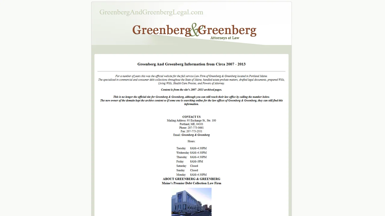 Greenberg & Greenberg - Portland, ME office in Portland, Maine