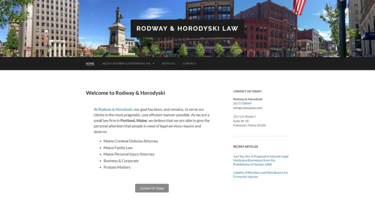 Rodway & Horodyski, P.A. - Portland, ME - Attorney in Portland