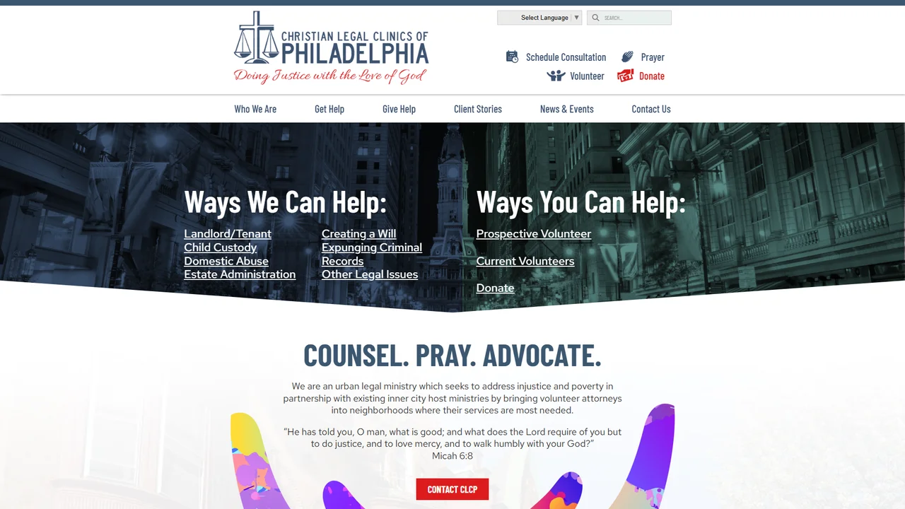 Christian Legal Clinics of Philadelphia, PA office in Philadelphia, Pennsylvania