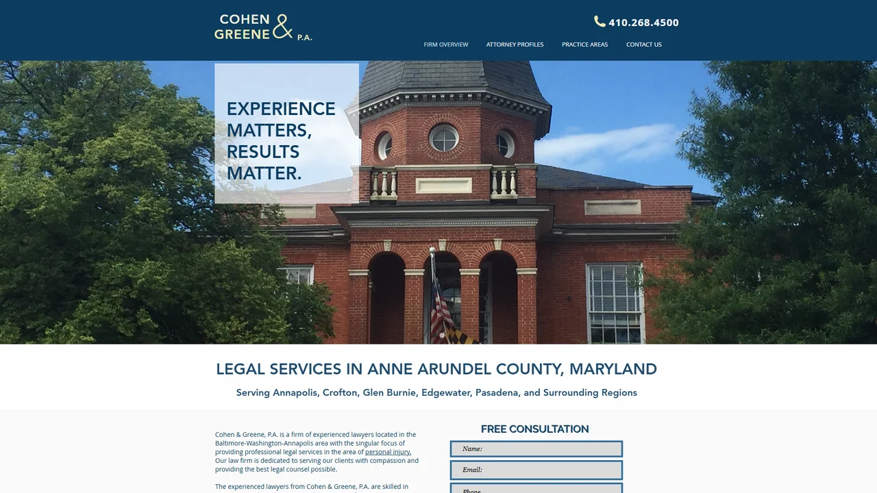 Cohen & Greene, P.A. - Annapolis, MD office in Annapolis, Maryland