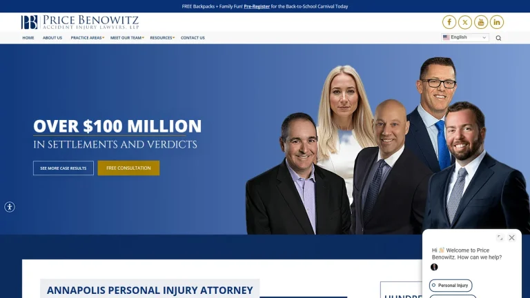 Price Benowitz Accident Injury Lawyers, LLP - Annapolis, MD - Attorney in Annapolis