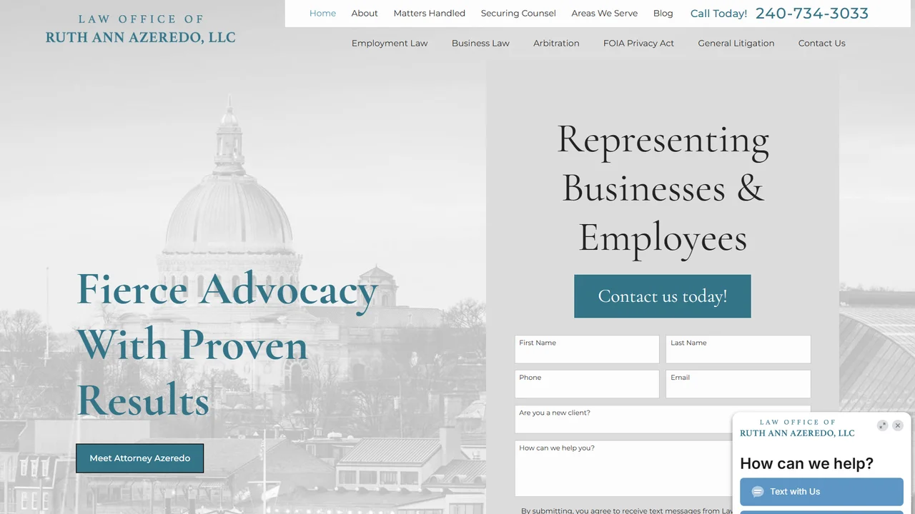 Law Office of Ruth Ann Azeredo LLC - Annapolis, MD office in Annapolis, Maryland