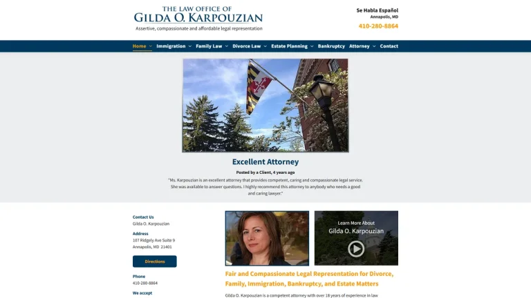 Law Office Of Gilda O. Karpouzian - Annapolis, MD - Attorney in Annapolis