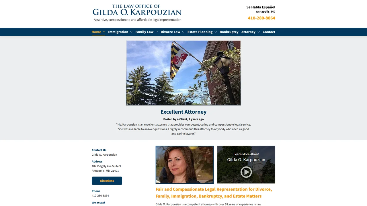 Law Office Of Gilda O. Karpouzian - Annapolis, MD office in Annapolis, Maryland