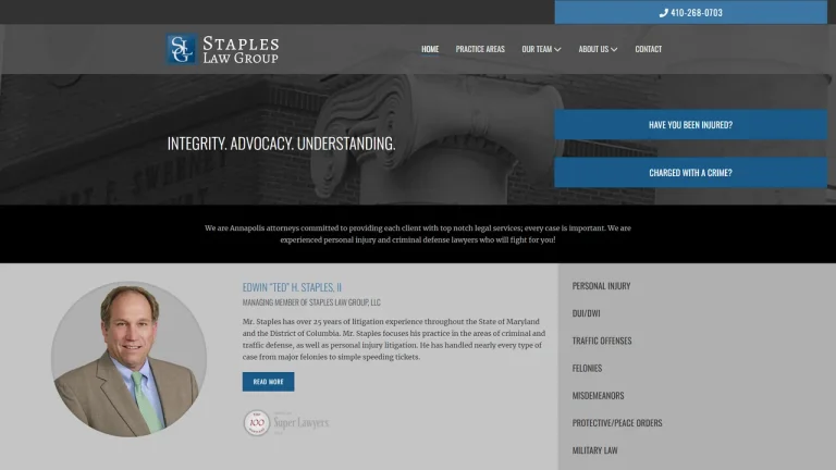 Staples Law Group, LLC - Annapolis, MD - Attorney in Annapolis