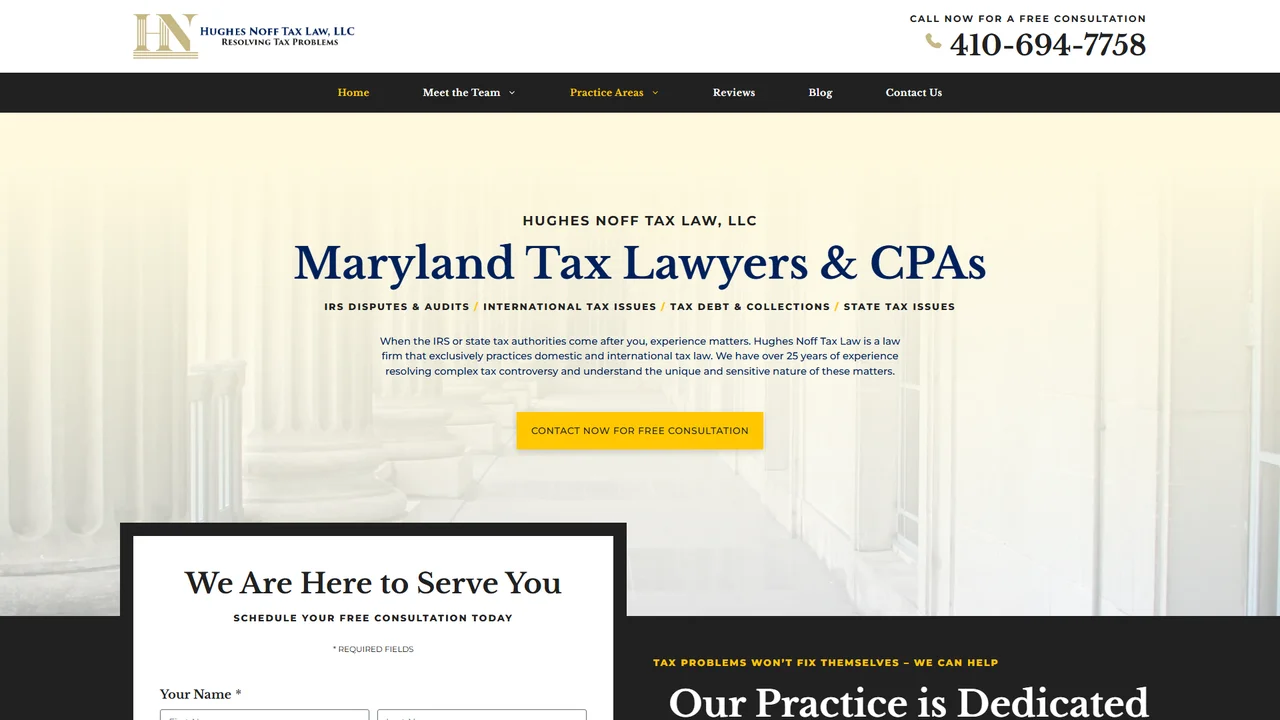 Hughes Noff Tax Law, LLC - Annapolis, MD office in Annapolis, Maryland