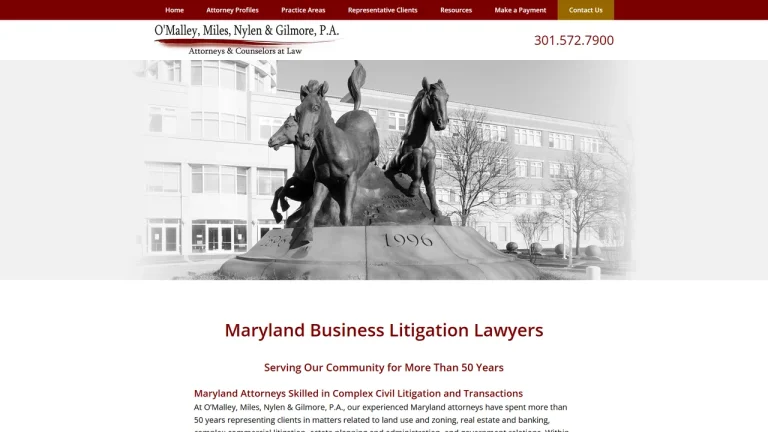 O'Malley Miles Nylen & Gilmore - Annapolis, MD - Attorney in Annapolis