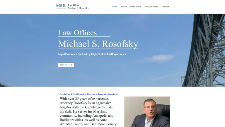 Law Offices Michael S. Rosofsky - Annapolis, MD - Attorney in Annapolis
