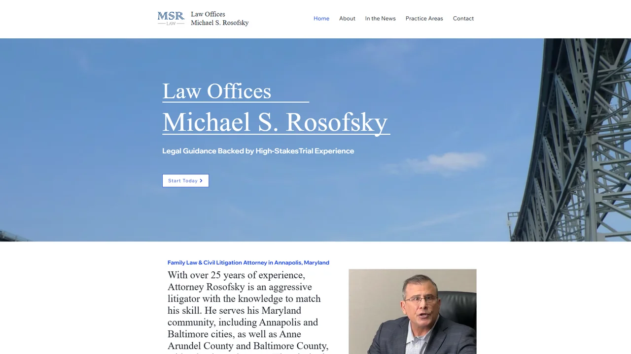 Law Offices Michael S. Rosofsky - Annapolis, MD office in Annapolis, Maryland